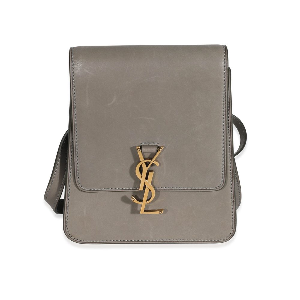 Saint Laurent Grey Leather North South Kaia Satchel